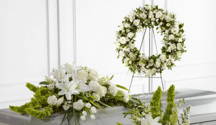 what dream funeral wreaths