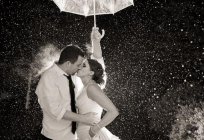 Rain at the wedding - good luck