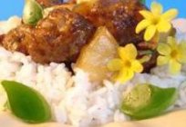 Кісла-салодкі соус з ананасамі - цудоўнае дополение мясных страў