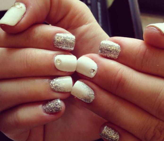 how to do shellac with glitter