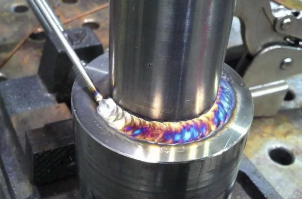 Using argon welding