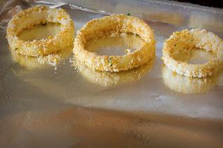 la receta de la луковых de los anillos en tempura