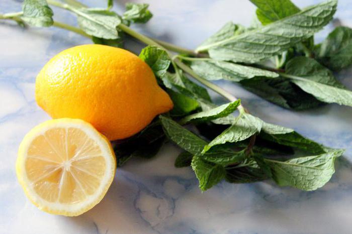 a drink made from lemon and mint