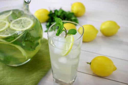 la bebida de limón y la menta receta