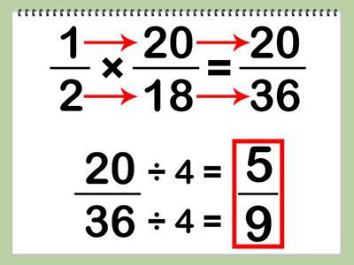 multiplication of fractions withdifferent denominators