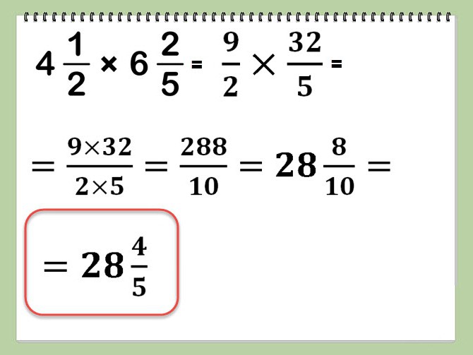 a multiplicação de número misto