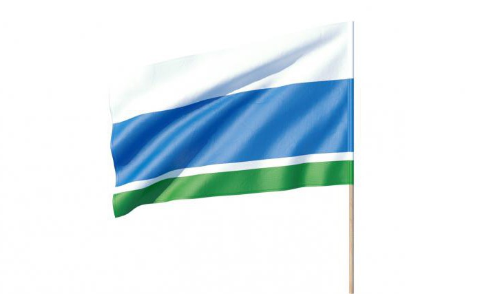bandeira e o brasão de armas da região de sverdlovsk