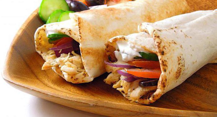 fish fillet in pita bread baked in the oven