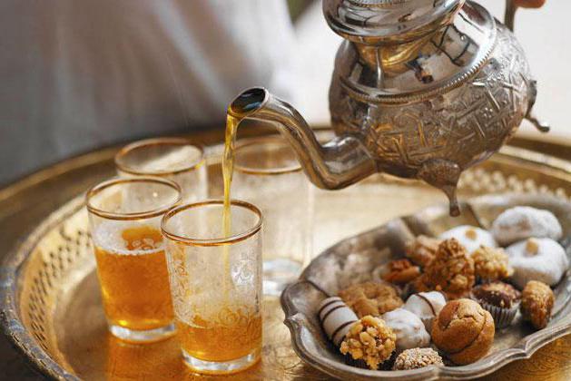 Marroquí de té de la composición de la