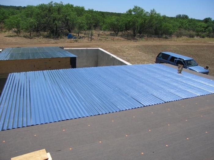 manual for installation of a roof of corrugated
