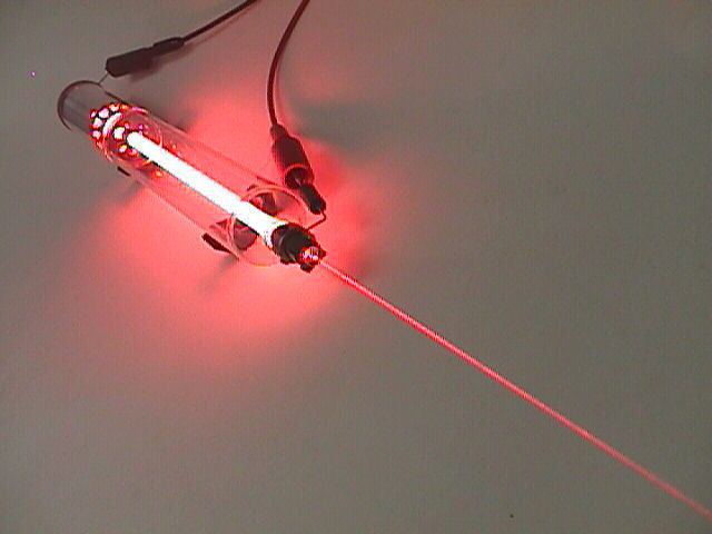 hel neon gazowy laser