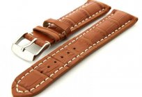 Leather watchband: quality, color, sizes