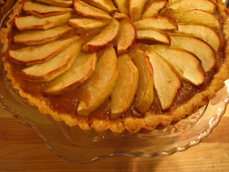 Kuchen Rezept mit äpfeln in den Ofen Foto