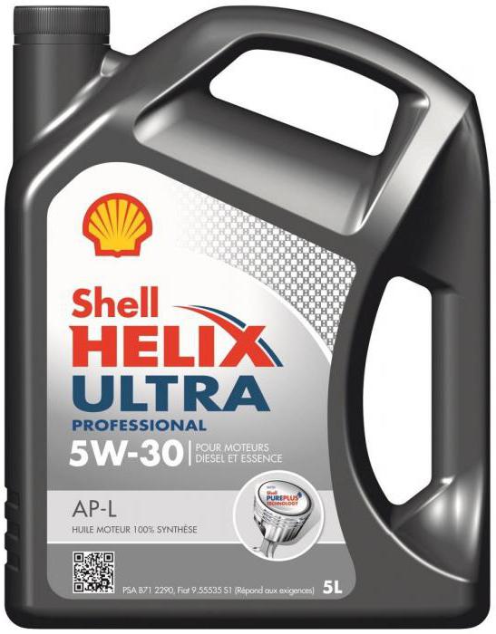 o Óleo Shell Хеликс Ultra 5w30 viajante