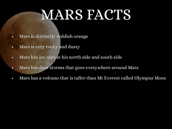 interessante Fakten über den mars