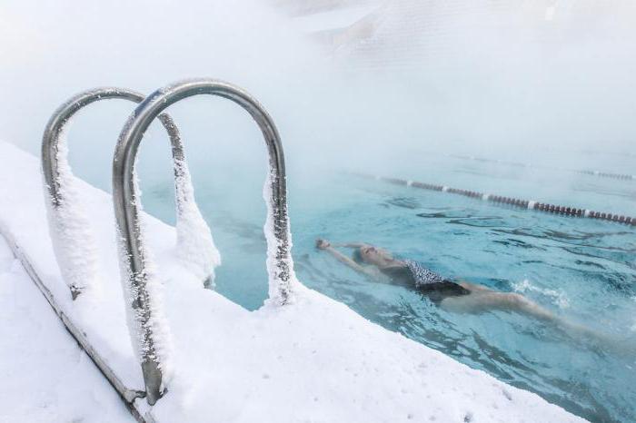 açık yüzme havuzu moskova'da kış