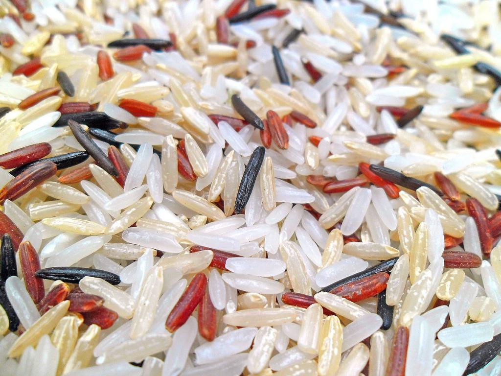 arroz branco e pardo