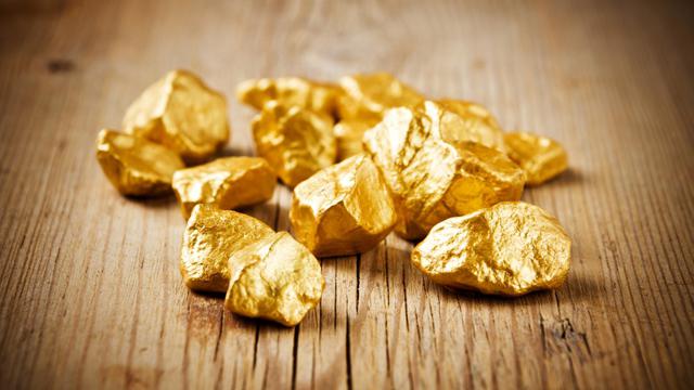 750 muestra de oro