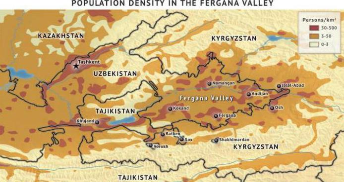 ферганская obszar uzbekistan