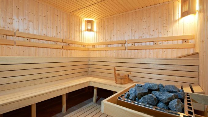Prateleiras na sauna