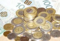 Moeda polaca: delineado com o zloty polonês