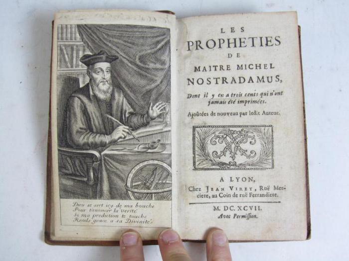 the Book of Nostradamus.