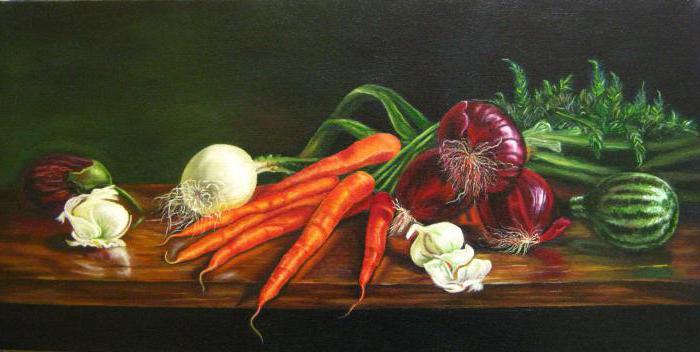 still life of fruit and vegetables