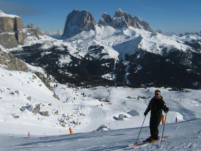 Skigebiet Canazei Foto
