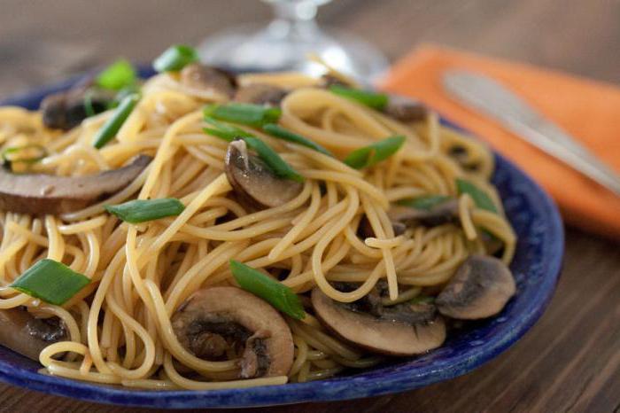 noodles with mushrooms recipe