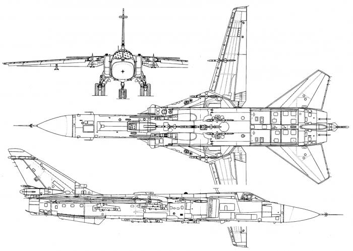 سو-24 طائرة الصورة