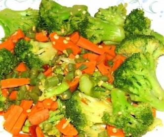 steamed vegetables