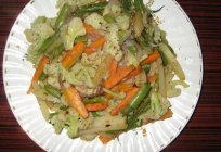 The steamed vegetables. Delicious and healthy food