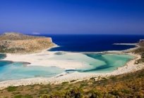 の湾のBalos(クレタ島のギリシャのパラダイス