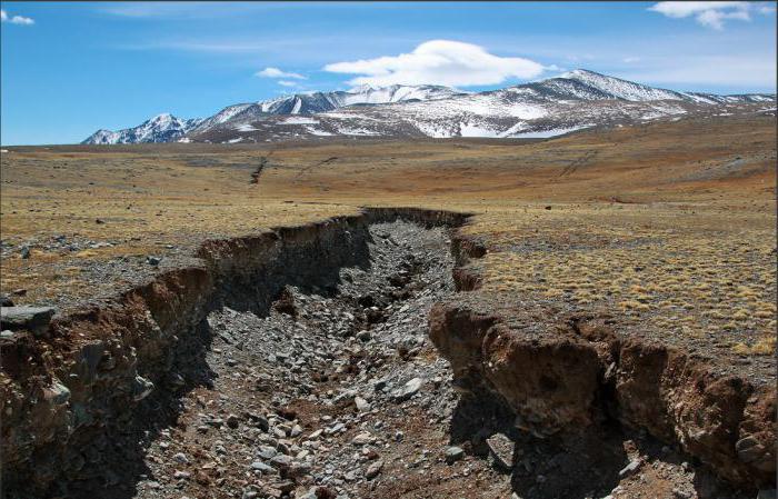 trzęsienie ziemi w górskiej altay