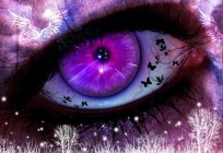 Genética mutación: violeta de los ojos