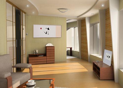Japanese style in living room interior