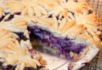 Delicious pastries - blueberry pie and cheese