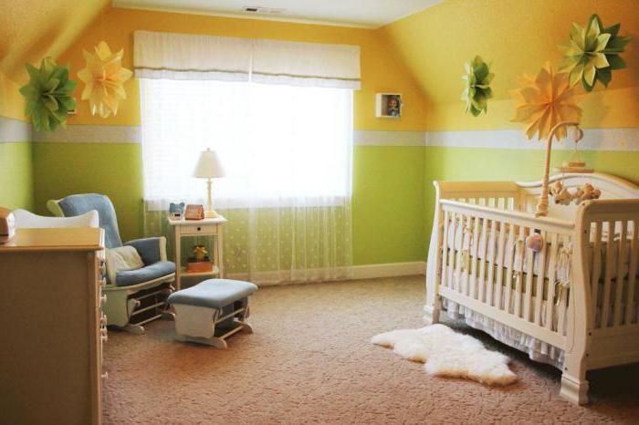 dekorieren Sie den Raum auf den Auszug aus dem Entbindungsheim für Jungen