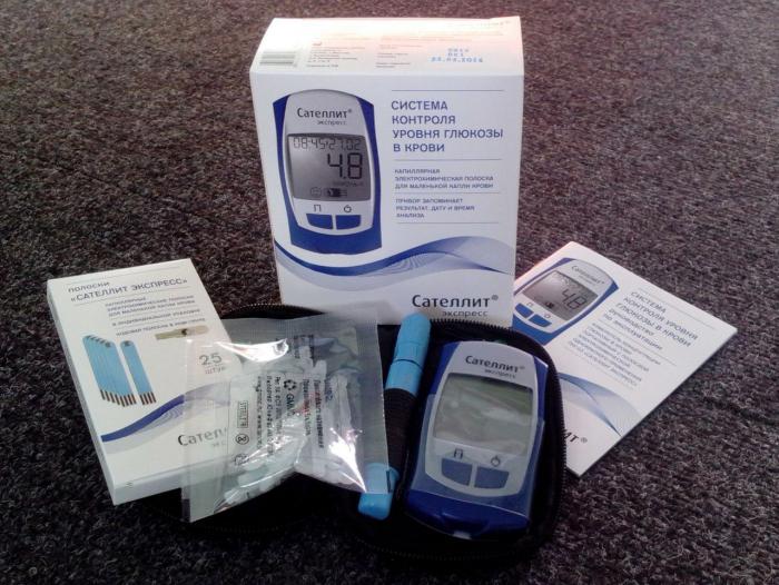 blood glucose meter satellite Express pkg 03 usage instructions