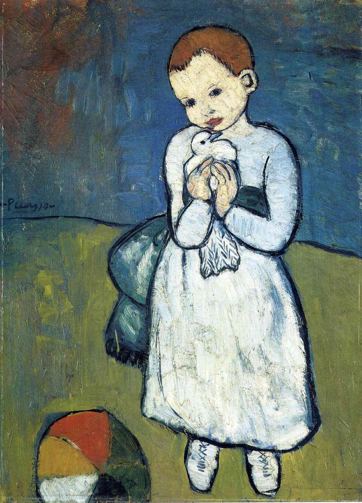 Дитина з голубом 1901 рік