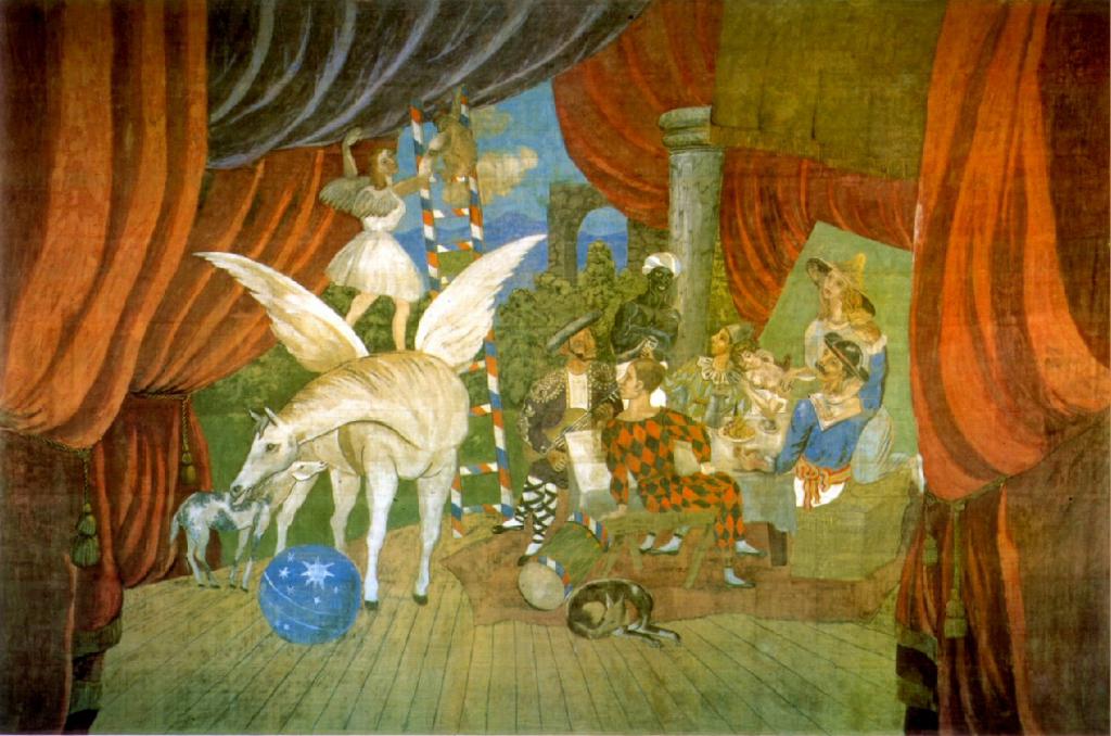 Curtain for the ballet "Parade" the year of 1917