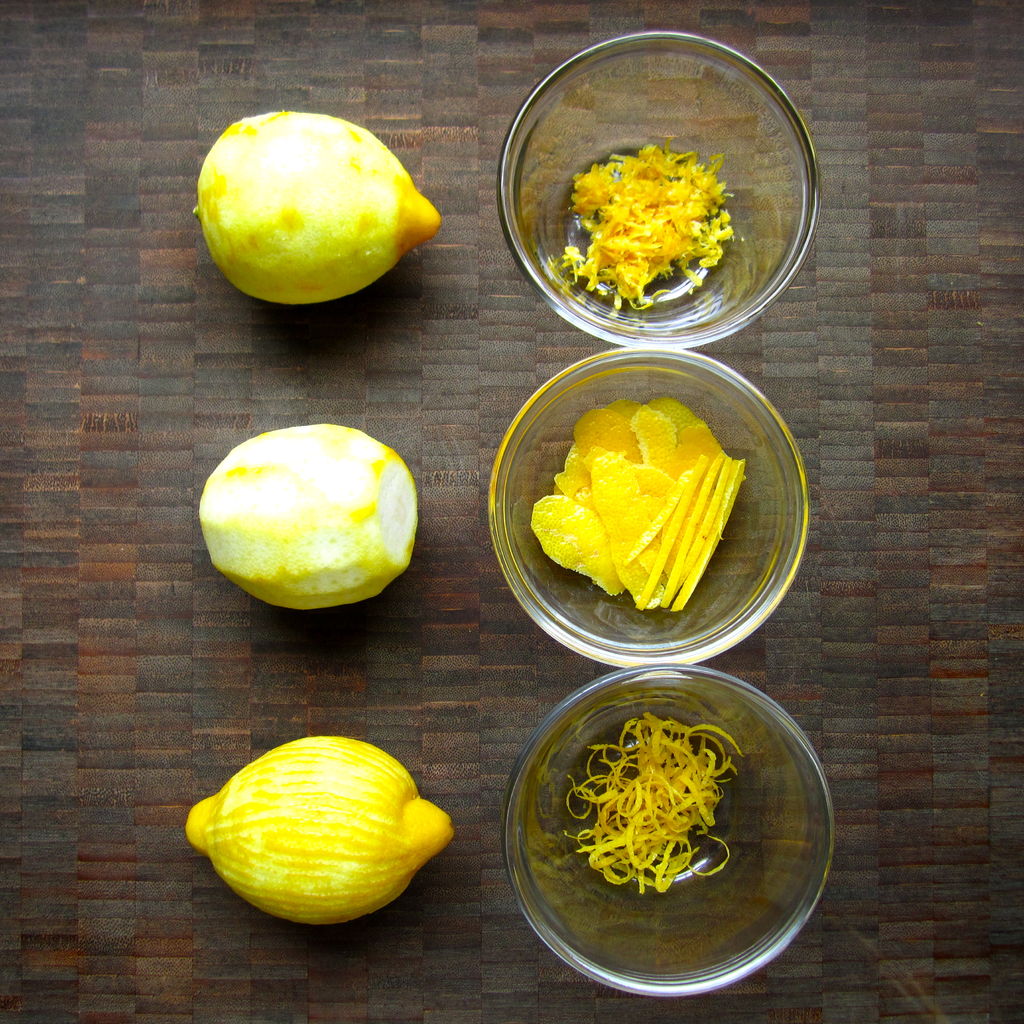 Способи одержання цедри лимона