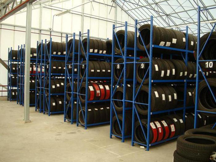 professional storage of tyres