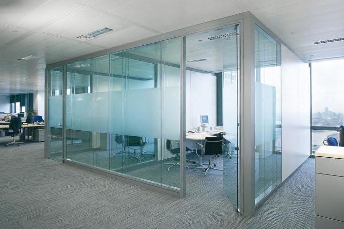 office partitions made of aluminum profile