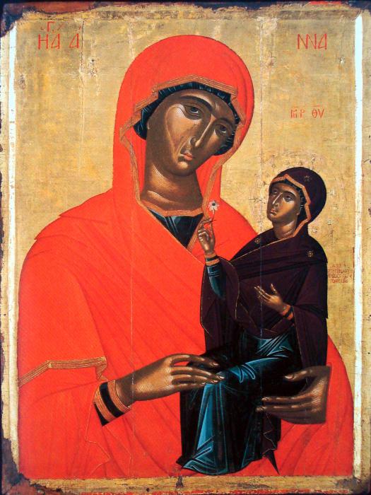 the education of the mother of God icon