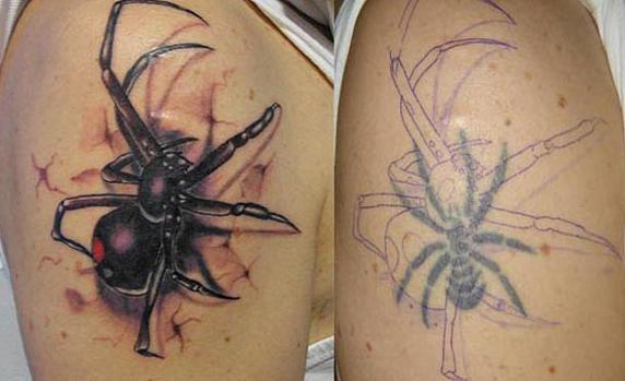 tatuaje de la araña de la foto