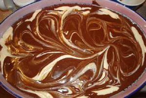 Chocolate coalhada & macio bolo