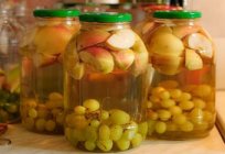 Close the stewed apples and grapes in the winter. The best recipes!