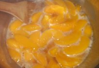 Recipes: how to cook peaches in syrup whole and pieces