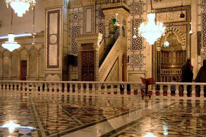 a mesquita de umayyad, em damasco